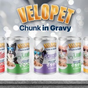 Canned food Velopet piece in gravy